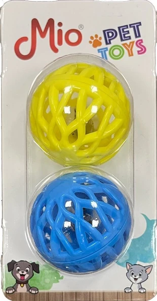 Evcil Hayvanlarınız İçin, Oyuncak - Zilli Kuş, Kedi Oyun Topu ( 2'li Paket )