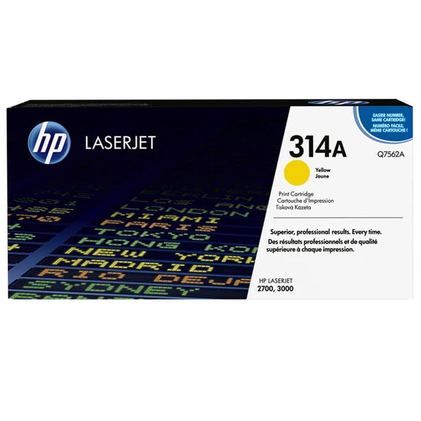 Hp Q7562A (314A) Sarı Orjinal Toner ürün görseli