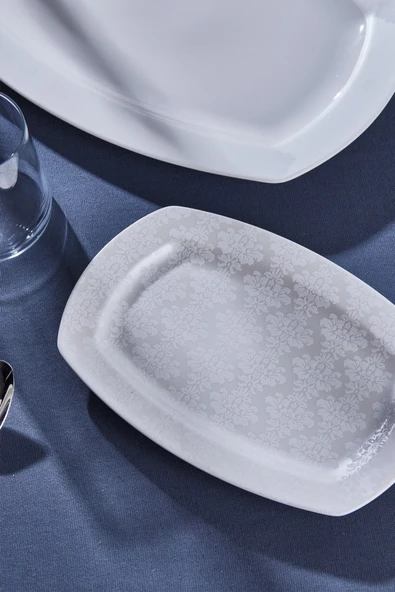 Square Bone Deren 60 Parça 12 Kişilik Yemek Takımı - 4