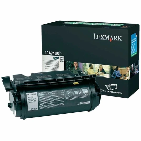 Lexmark 12A7465 Siyah Orjinal Toner ürün görseli