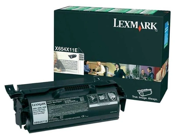 Lexmark X654X11E Siyah Orjinal Toner ürün görseli