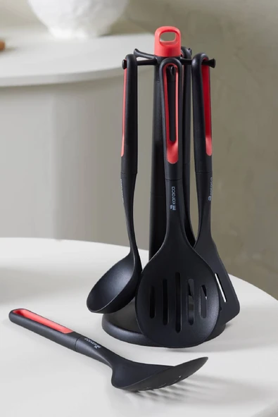 Marco Red 6 Parça Standlı Servis Seti - 5