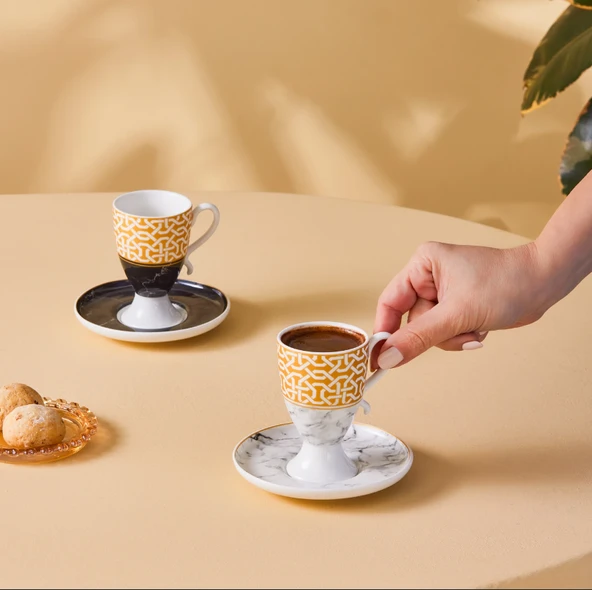Karaca Goblet 6 Kişilik Kahve Fincanı 80 ml