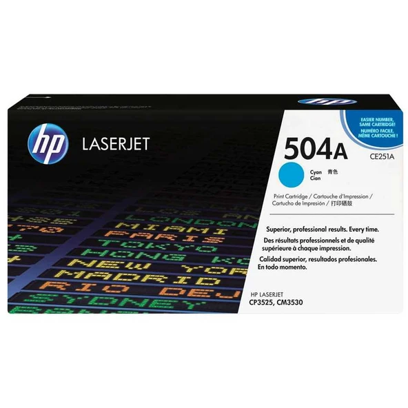 Hp CE251A (504A) Kutusuz Mavi Orjinal Toner - 1