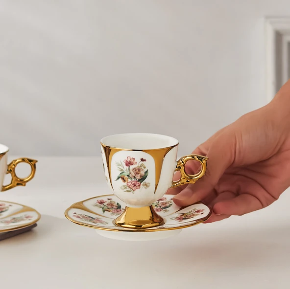 Karaca Söke 2 Kişilik Kahve Fincan Takımı 90 ml - Resim 3