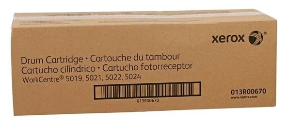 XEROX 013R00670 WORKCENTRE 5019/5021/5024 DRUM 80000 SAYFA