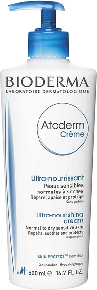 Bioderma Atoderm Cream Kuru Ciltler İçin Nemlendirici, Besleyici ve Koruyucu Bakım Kremi