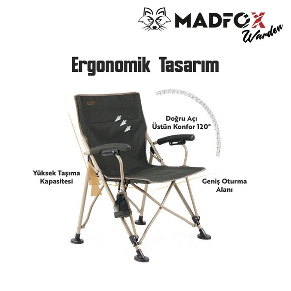 Madfox Warden Katlanır Kamp Sandalyesi - 4