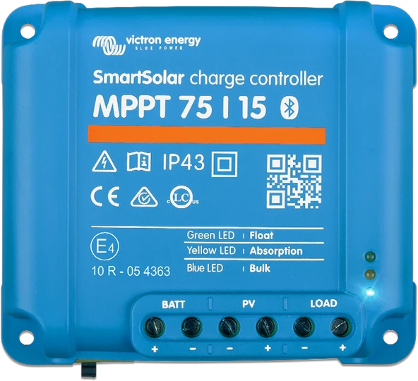 12/24V 15A MPPT Solar Charge Controller, SCC075015060R, Victron - 3