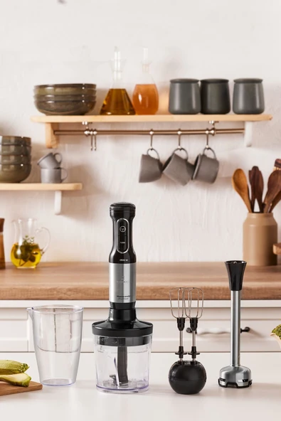 Mastermaid Prosteel 1500w Blender Seti siyah-ınox