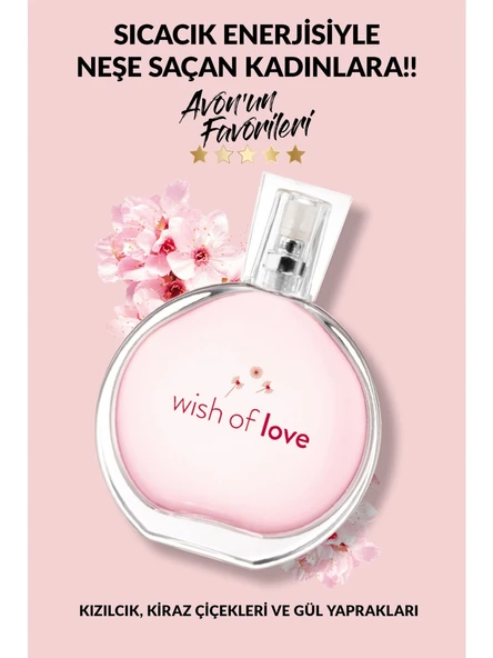 AVON Wish of Love Kadın Parfüm Bahara Özel Ambalaj EDT 50ml ürün görseli 1