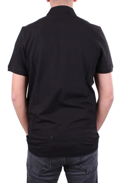 Dagoster DMG23-231319 Siyah Günlük Yarım Patlı Pike Polo Yaka Erkek Tişört - Resim 4