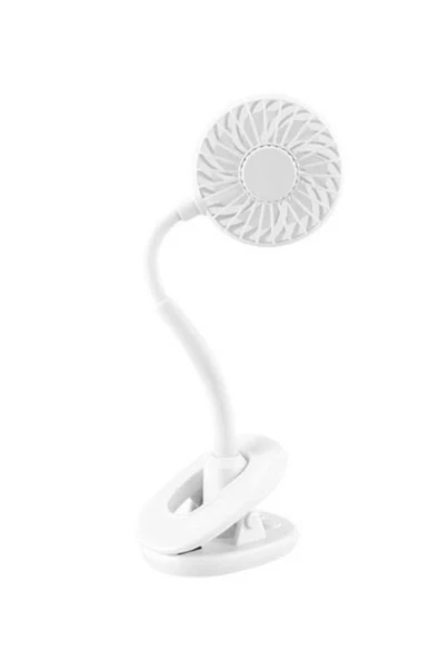 Portatif Işıklı Mini Klipsli Fan - 4