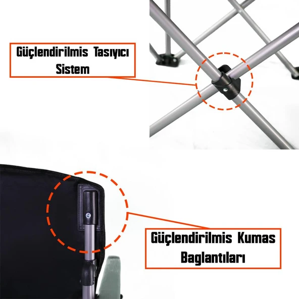 Madfox Journey Katlanır Kamp Sandalyesi - 8