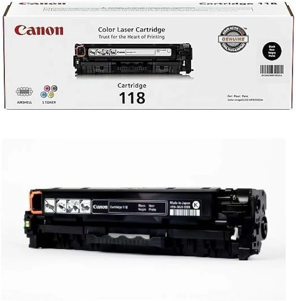 Canon CRG-118BK Siyah Orjinal İkili Paket Toner - 1