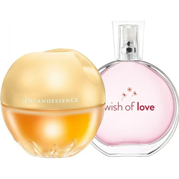 AVON Incandessence + Wish Of Love Kadın Parfüm EDP 50ml set - 1