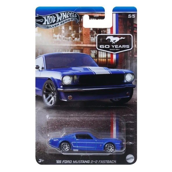 Hot Wheels  60. YIL MUSTANG SERİSİ ARABALAR  65 FORD MUSTANG 2+2 FASTBACK GRT01 - JBY49