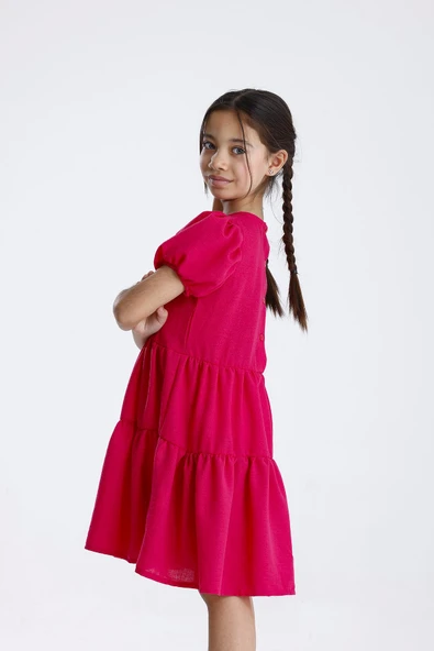 Basic Düz Elbise - 5