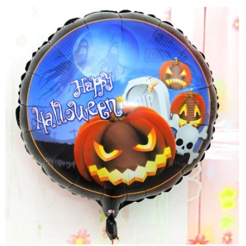 Happy Halloween Balkabağı Folyo Balon 18 inç - 2