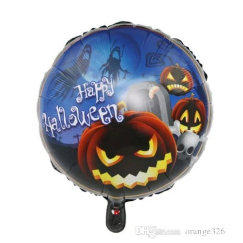 Happy Halloween Balkabağı Folyo Balon 18 inç - 1