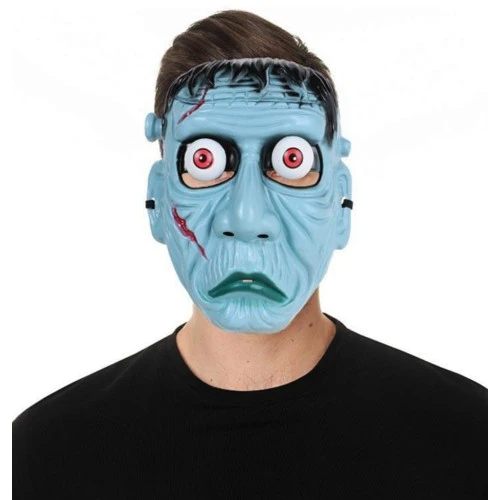 Frankenstein Temalı Sallanan Oynar Gözlü Maske - Resim 4