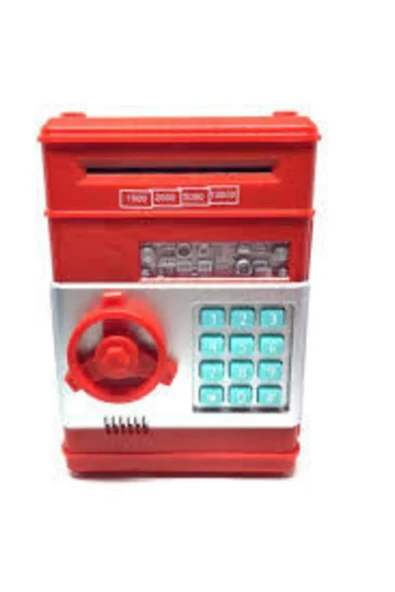 Elektronik Işıklı Sesli Şifreli Kasa Otomatik Kağıt Para Alan Kasa Atm Şifreli Pilli Kumbara