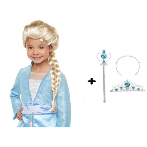 Karlar Ülkesi Frozen Elsa Kostüm Seti Çocuk Boy ürün görseli 1