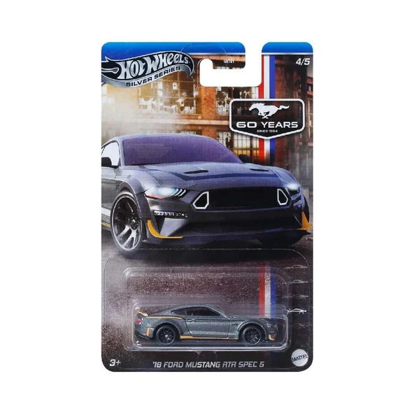 Hot Wheels 60. YIL MUSTANG SERİSİ ARABALAR 18 FORD MUSTANG RTR SPEC 5 GRT01 - JBY50