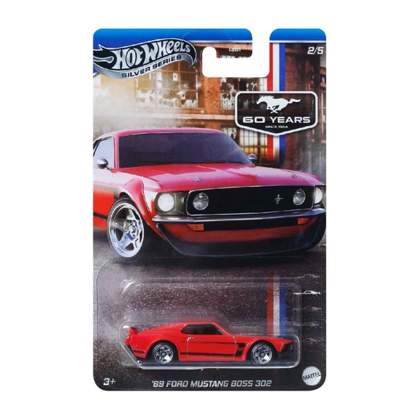 Hot Wheels  60. YIL MUSTANG SERİSİ ARABALAR  69 FORD MUSTANG BOSS 302  GRT01 - JBY49