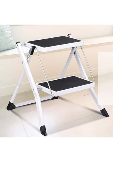 Metal Katlanır Basamaklı Tabure Merdiven 150kg