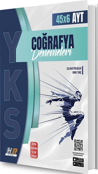 AYT Coğrafya 45 x 6 Denemeleri Hız ve Renk Yayınları