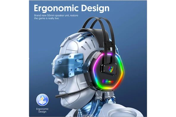 TRİO TRG608 USB 7.1 RGB OYUNCU KULAKLIĞI