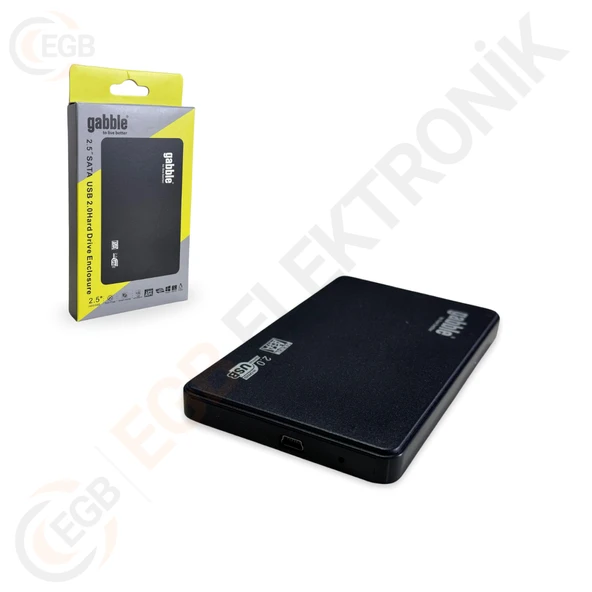 GABBLE GAB-HK242 USB 2.0 HADRDISK KUTUSU PLASTİK 2.5''(SH20)