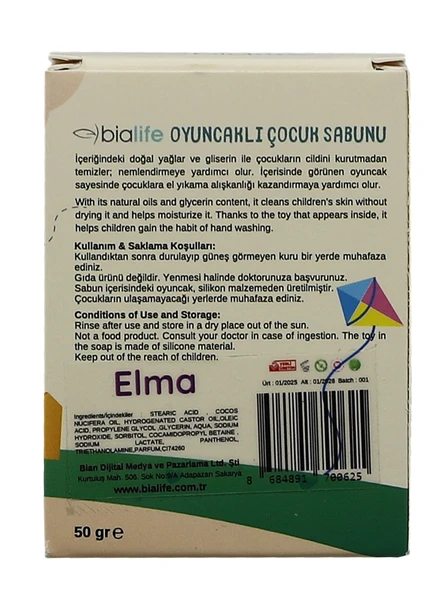 ELMA Özlü El Yapımı Oyuncaklı Çocuk Sabunu - Bialife - 4