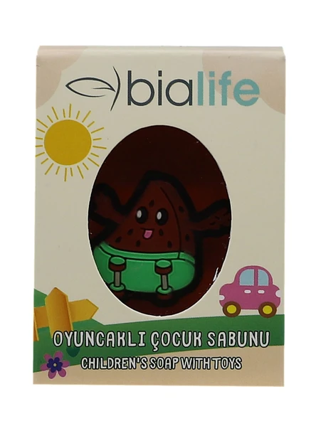 ÇİLEK Özlü El Yapımı Oyuncaklı Çocuk Sabunu - Bialife - 3