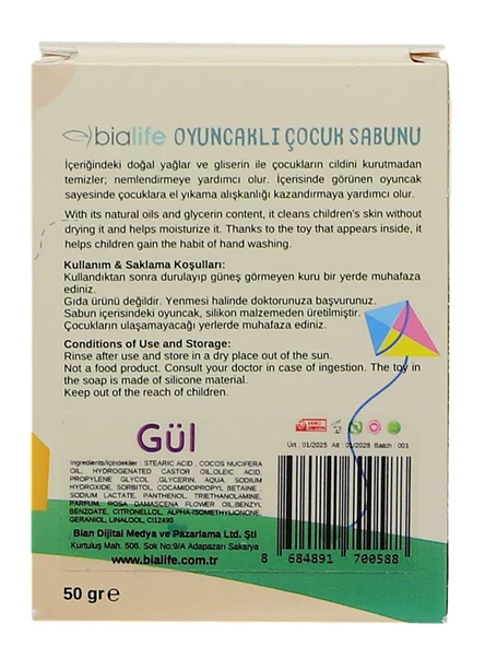 GÜL Özlü El Yapımı Oyuncaklı Çocuk Sabunu - Bialife - 4
