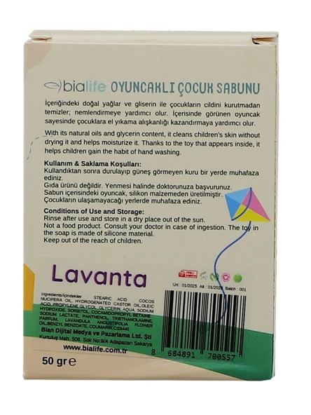 LAVANTA Özlü El Yapımı Oyuncaklı Çocuk Sabunu - Bialife - 4