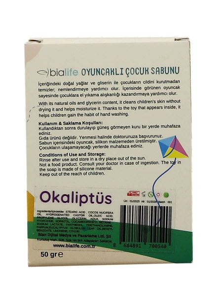 OKALİPTUS Özlü El Yapımı Oyuncaklı Çocuk Sabunu - Bialife - 4