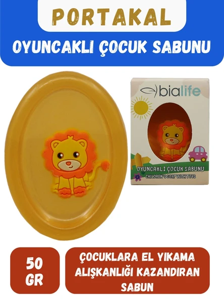 PORTAKAL Özlü El Yapımı Oyuncaklı Çocuk Sabunu - Bialife