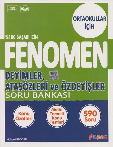 8. Sınıf Deyimler Atasözleri ve Özdeyişler Soru Bankası Fenomen Okul Yayınları