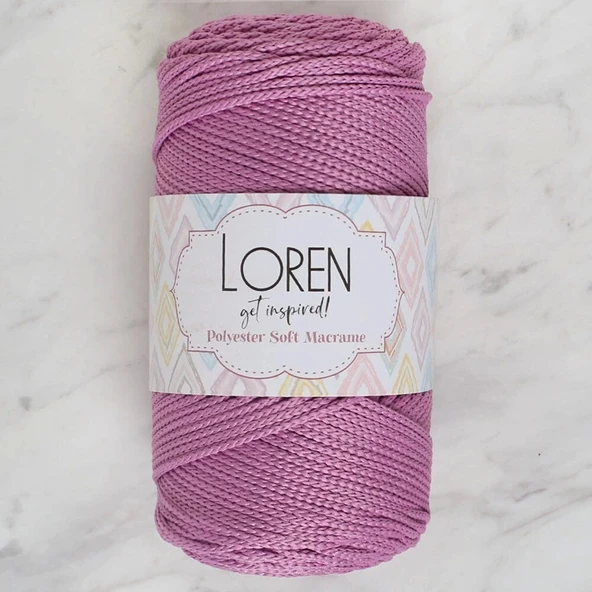 Loren Polyester Soft Macrame Gül Kurusu El Örgü İpi - Lm021 - 34450