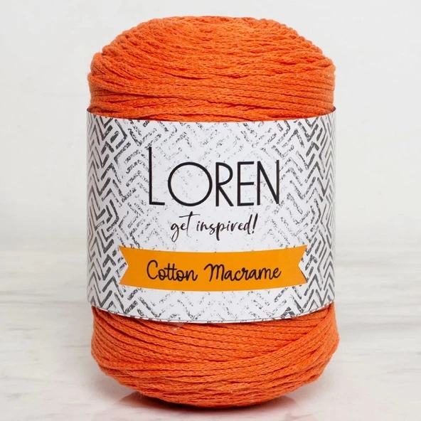 Loren Cotton Macrame Turuncu - R096 - 34370