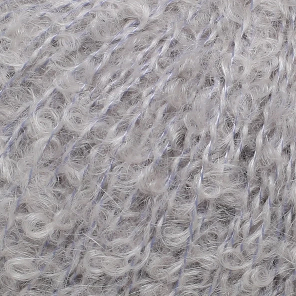 La Mia Alpaca Boucle 50 Gr Gri El Örgü İpi - L302 - 34385 - 2