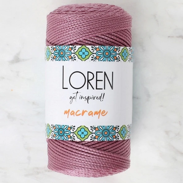 Loren Macrame Gül Kurusu El Örgü İpi - Rm 090 - 34333