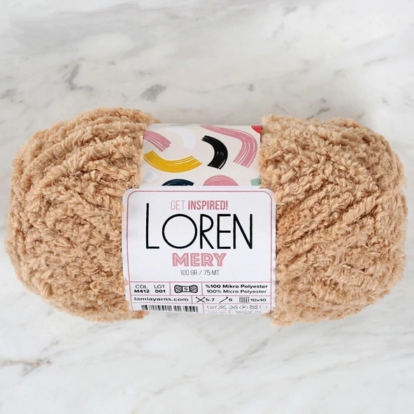 Loren Mery Bej El Örgü İpi - M412 - 34318 - 3