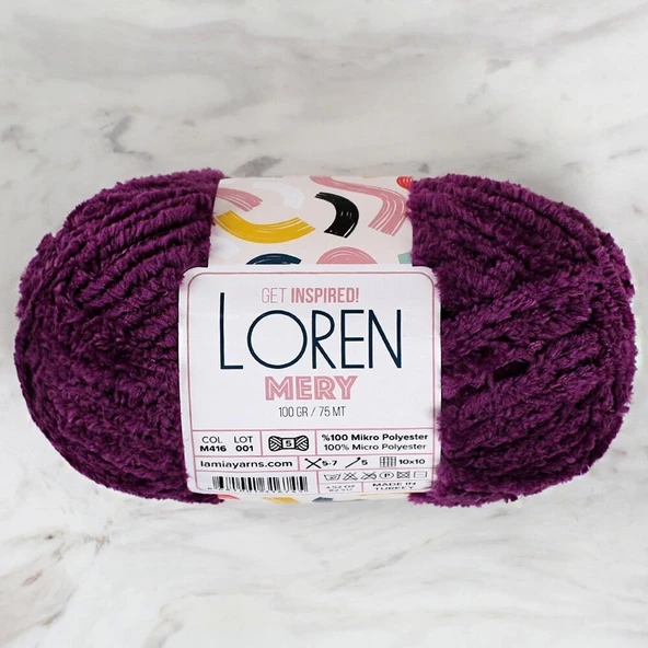 Loren Mery Mor El Örgü İpi - M416 - 34321 - 3