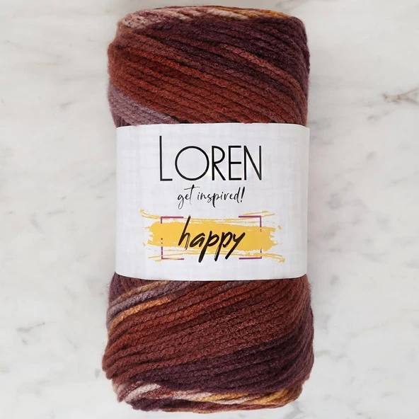Loren Happy Ebruli El Örgü İpi - Rh020 - 34305