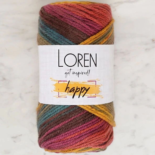 Loren Happy Ebruli El Örgü İpi - Rh010 - 34295