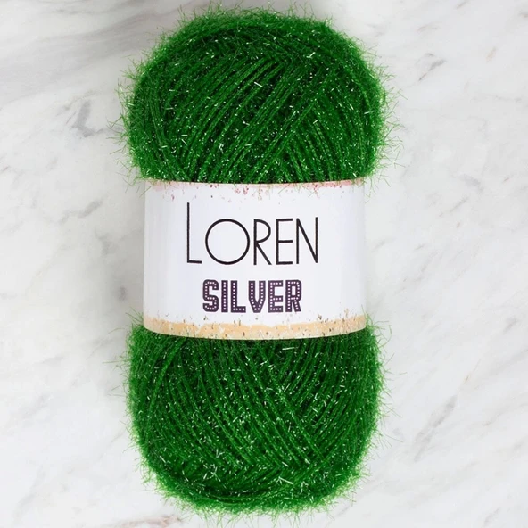 Loren Silver Yeşil El Örgü İpi - Rs0041 - 34101