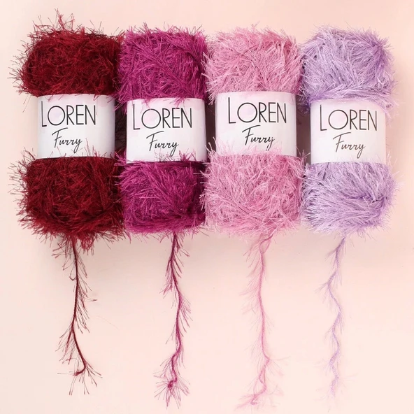 Loren Furry Koyu Gri El Örgü İpi - Rf036 - 34056 - 3
